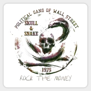 skull and snake Sticker